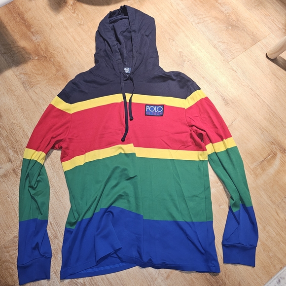 Polo Ralph Lauren Other - Polo by Ralph Lauren Navy and Red Hi Tech Hoodie
